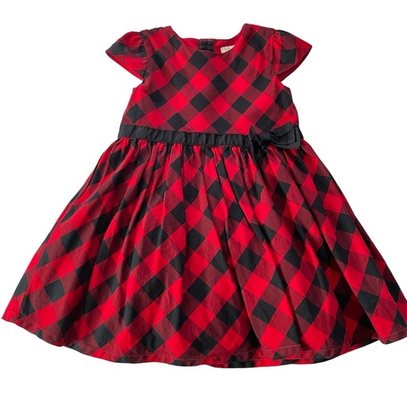 Carter's Other - Carter's Girls Red Buffalo Check Dress Size 18M